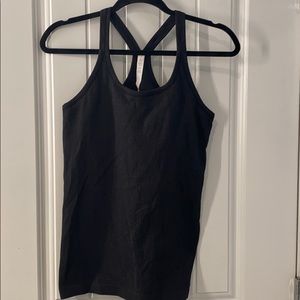 Gray Ribbed Lululemon tank